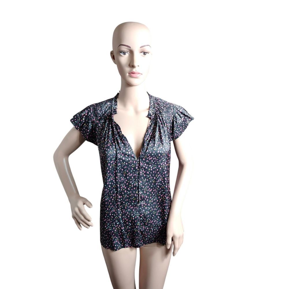 Ulla Johnson Ren Top Women's Size 4 Multicolored Floral Cottagecore Peasant Soft
